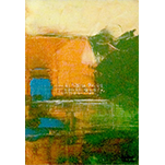 L'ISLE-SUR-LA-SORGUE - BASSIN - 22 cm x 35 cm - Acrylique sur toile de Michel BECKER